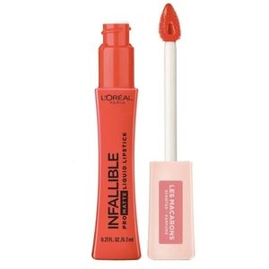 2X L'Oréal Pro-Matte Les Macarons Scented Liquid Lipstick 826 MADEMOISELLE MANGO